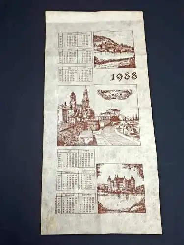 DDR Kalender Dresden 1988