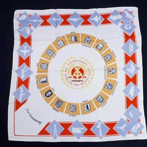 DDR NVA Erinnerungstuch Reservistentuch 