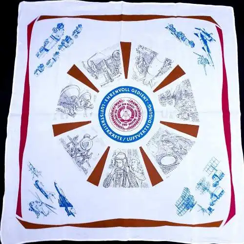 DDR NVA Erinnerungstuch Reservistentuch Luftstreitkräfte Luftverteidigung