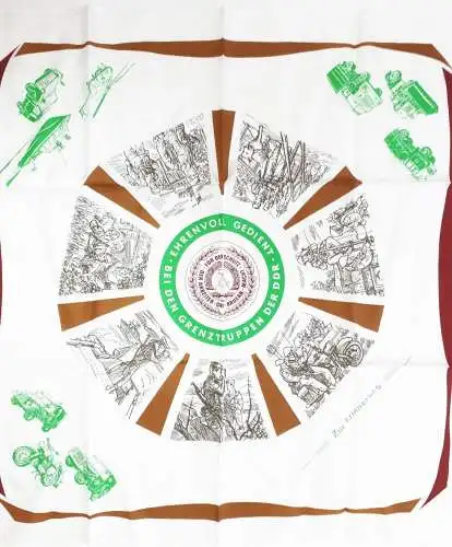 DDR Reservistentuch Ehrenvoll gedient bei den Grenztruppen der DDR.