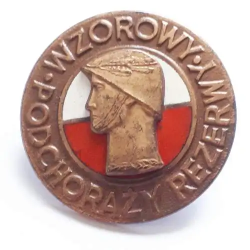 Polen Abzeichen Reserveoffiziersanwärter bronze