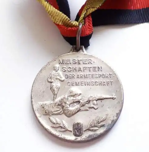 DDR Medaille Meisterschaften der Armeesportgemeinschaft silber