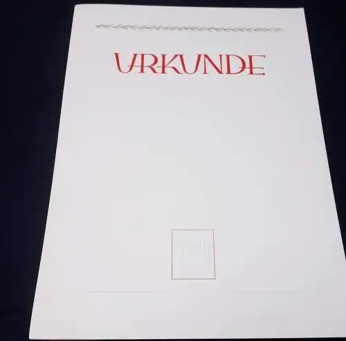 DDR Urkunde FDGB blanko