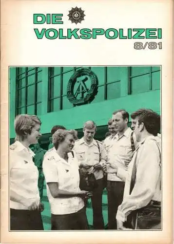 Die Volkspolizei 8/1981. 