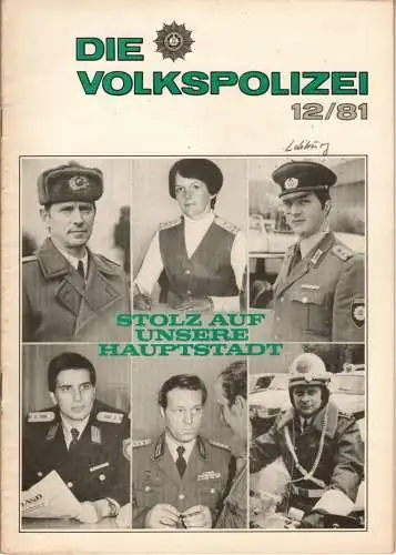 Die Volkspolizei 12/1981. 