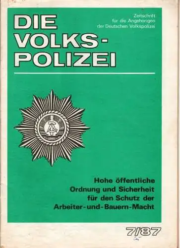 Die Volkspolizei 7/1987. 