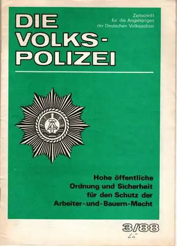 Die Volkspolizei 3/1988. 