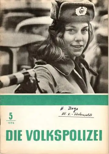 Die Volkspolizei 5/1975. 