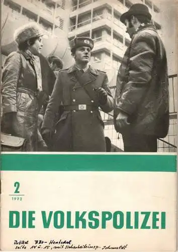 Die Volkspolizei 2/1972. 