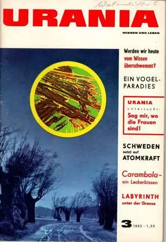 Urania - Wissen und Leben 3-1965. 