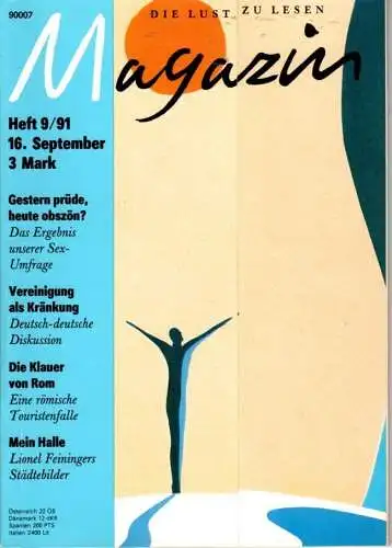 DDR Zeitschrift Das Magazin 9-1991