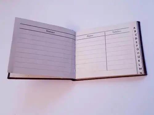 DDR SED Notizbüchlein Adressbuch