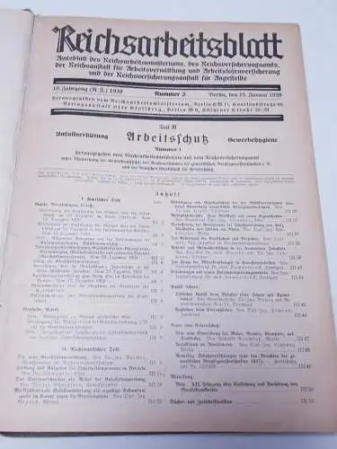 Reichsarbeitsblatt 1939