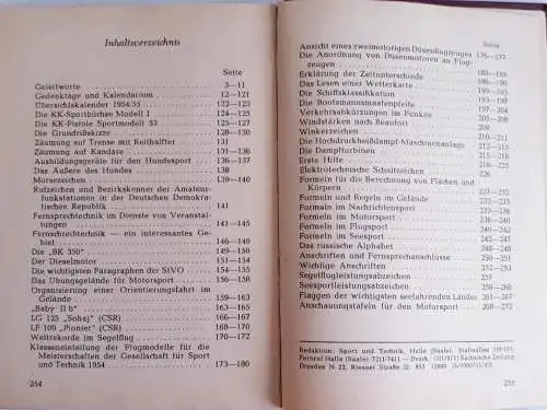 GST Taschenkalender 1954