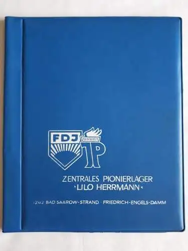 DDR Dokumentenmappe FDJ JP Zentrales Pionierlager Lilo Herrmann