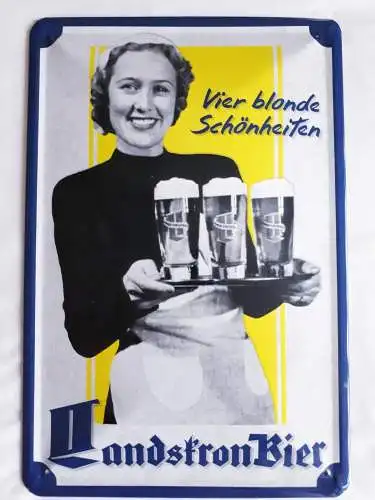 Blechschild Landskron Bier