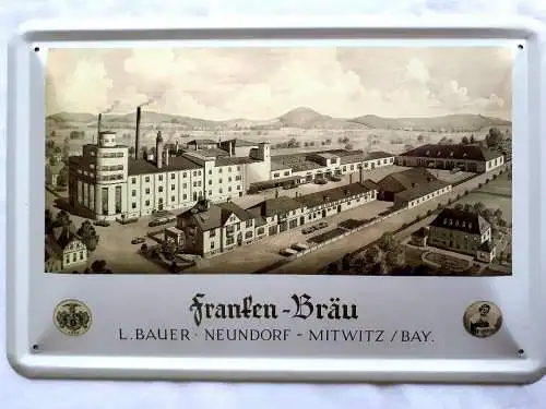 Blechschild Franken Bräu