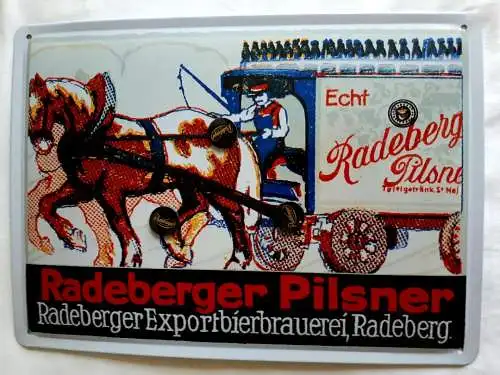 Blechschild Radeberger Pilsner