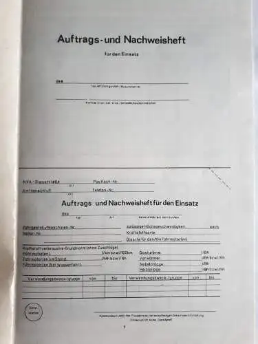 DDR NVA Unteroffiziersschule VIII - Dokumentation und Nachweisführung TG