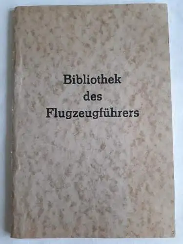 DDR NVA Bibliothek des Flugzeugführers Heft 5