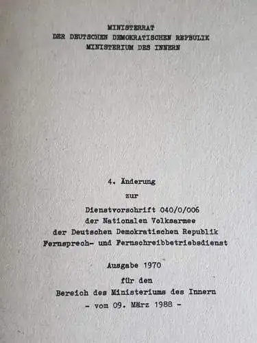 DDR MdI 4.Änderung zur DV 040/0/006