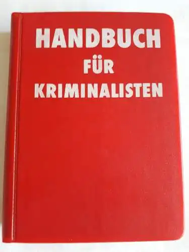 Handbuch für Kriminalisten