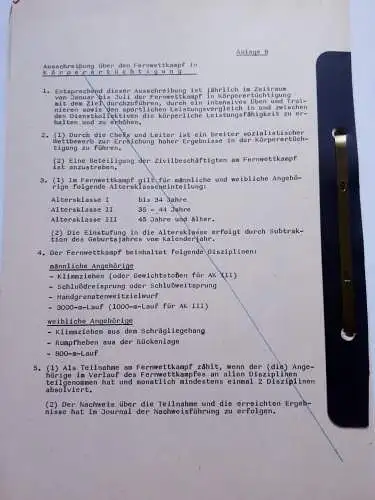 DDR MdI Dienstvorschrift Nr.105/86 Körperertüchtigung