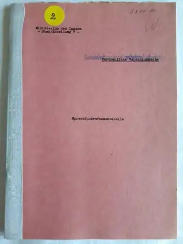 DDR MdI Nachrichtenunterlagen der Deutschen Volkspolizei