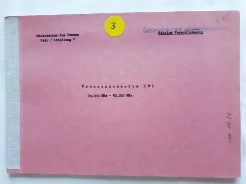 DDR MdI Nachrichtenunterlagen der Deutschen Volkspolizei
