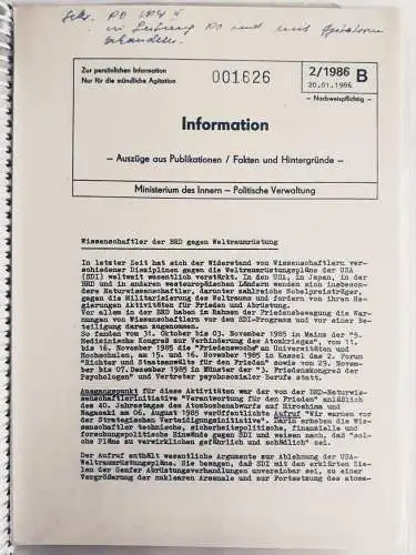 DDR MdI Information - Auszüge aus Publikationen - Fakten und Hintergründe