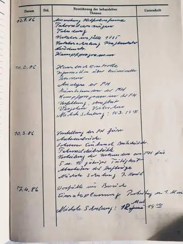 DDR MdI Journal der Nachweisführung