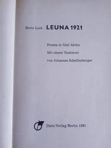 Leuna 1921 - Berta Lask