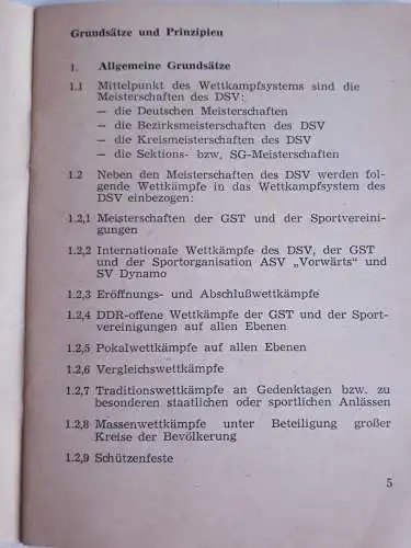 DDR DSV Deutscher Schützenverband Wettkampfsystem