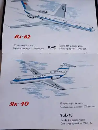 Aeroflot - Soviet Airlines Notizbuch/Kalender 1969