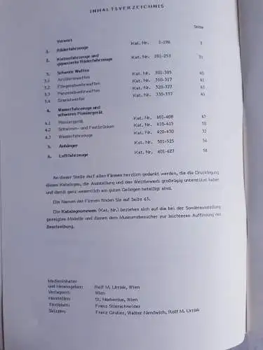 Katalog Räderfahrzeuge,Ketten-,Luft- und Wasserfahrzeuge, schwere Waffen
