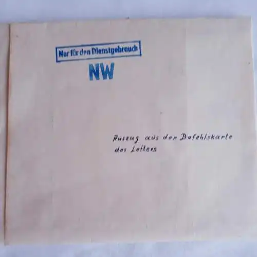 DDR Auszug aus der Befehlskarte Fürstenwalde