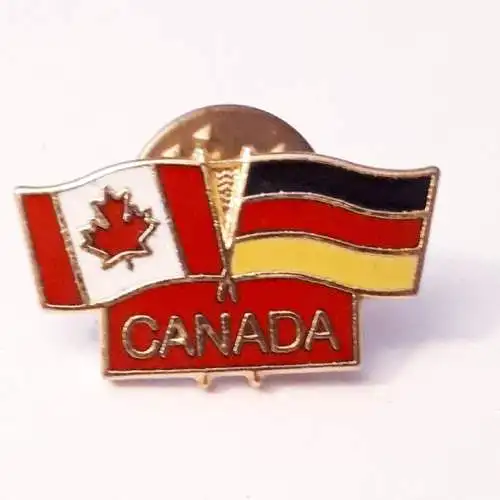 Pin Anstecker deutsch - canadische Freundschaft