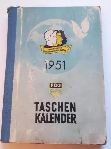 DDR FDJ Taschenkalender 1951