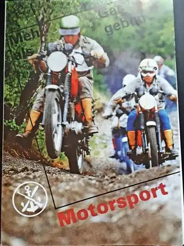 Broschüre Motorsportverband der GST und Motorradmehrkampf