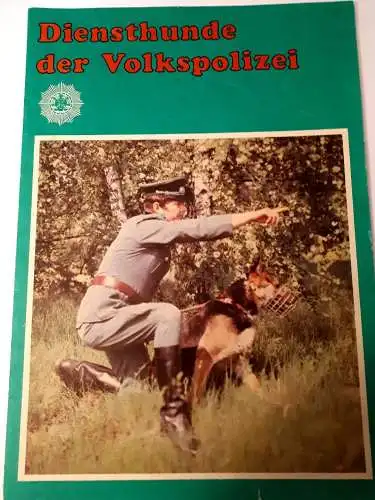 DDR MdI Faltblatt Diensthunde der Volkspolizei