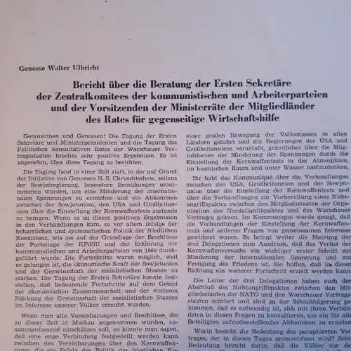 Parteiinternes Material 3.Tagung des ZK der SED 29.7.-30.7.1963