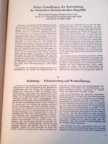 Parteiinternes Material Einige Grundfragen der Entwicklung der DDR