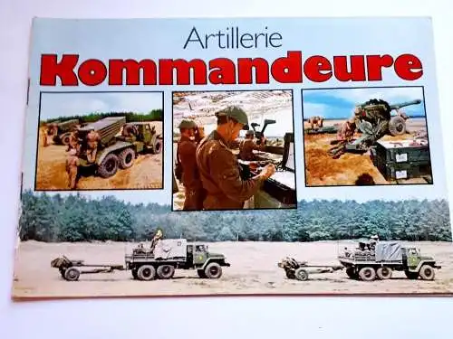 DDR NVA Broschüre Artillerie Kommandeure