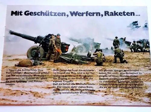 DDR NVA Broschüre Artillerie Kommandeure