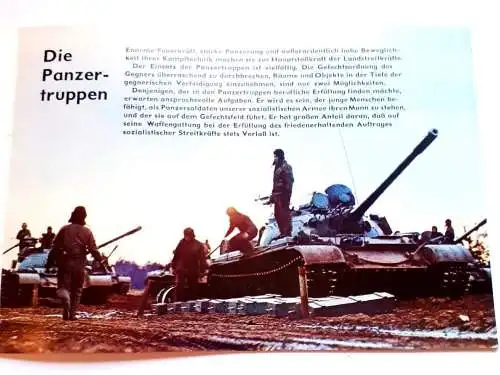 DDR NVA Broschüre Panzerkommandeure