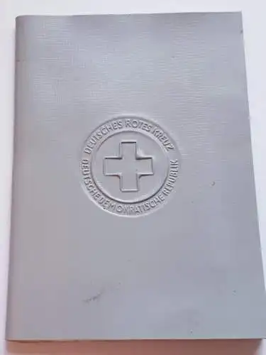 DDR DRK Deutsches Rotes Kreuz Mitgliedsbuch