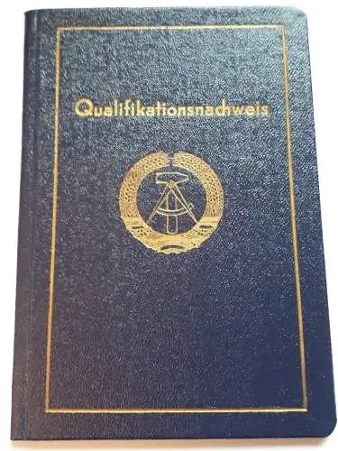 DDR Qualifikationsnachweis 1958 