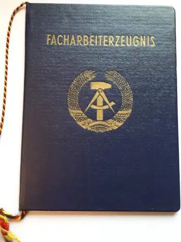 DDR Facharbeiterzeugnis 1960