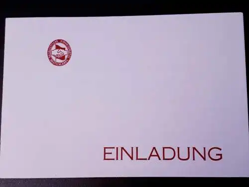 40 Jahre DDR Einladung Abrechnungsveranstaltung