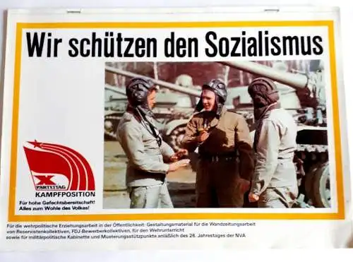 Gestaltungsmaterial für Wandzeitung anläßlich des 26.Jahrestages der NVA